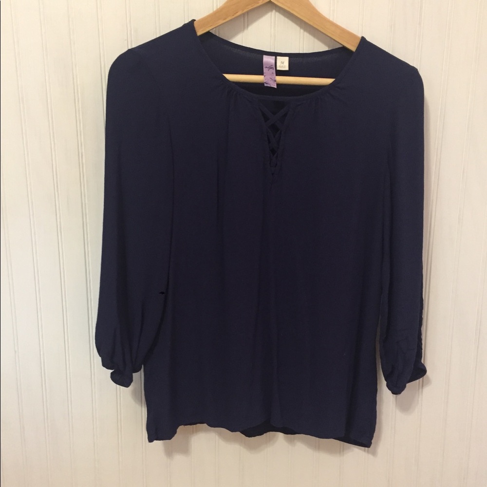 Navy top from Francesca's